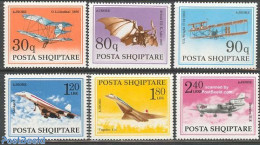 Albania 1991 Aviation 6v, Mint NH, Transport - Aircraft & Aviation - Airplanes