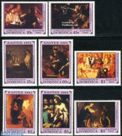 Dominica 1992 Easter, Paintings 8v, Mint NH, Paintings - Dominicaanse Republiek