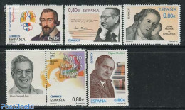 Spain 2011 Famous Persons 5v (1v With Tab), Mint NH, Health - History - Health - Nobel Prize Winners - Art - Authors -.. - Neufs