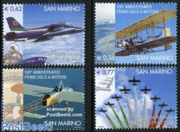 San Marino 2003 Aviation 4v, Mint NH, Transport - Aircraft & Aviation - Unused Stamps