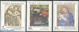 Czech Republic 1994 Paintings 3v, Mint NH, Art - Paintings - Other & Unclassified