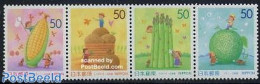 Japan 1999 Hokkaido 4v [:::], Vegetables, Mint NH, Health - Food & Drink - Unused Stamps