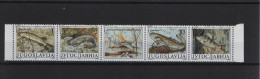 Jugoslavien Michel Cat.No Used 2405/2408 Strip Fish - Used Stamps