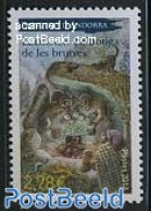 Andorra, French Post 2012 Legends, La Botiga De Les Bruixes 1v, Mint NH, Art - Fairytales - Unused Stamps