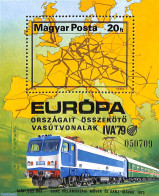 Hungary 1979 European Transport S/s, Mint NH, History - Transport - Various - Europa Hang-on Issues - Railways - Maps - Neufs