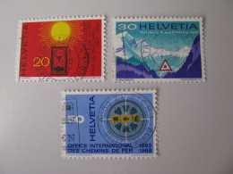 Schweiz  859 - 861  O - Gebraucht