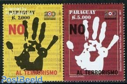 Paraguay 2011 Stop Terrorism 2v [:], Mint NH - Paraguay