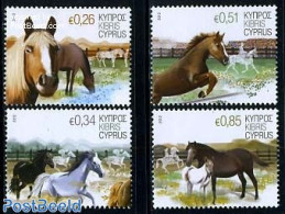 Cyprus 2012 Horses 4v, Mint NH, Nature - Animals (others & Mixed) - Horses - Neufs