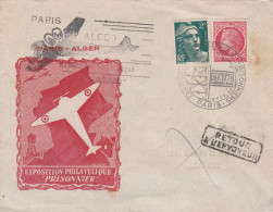 Enveloppe 1946  Stalag Paris Expo Philatélique Prisonniers - Brieven En Documenten