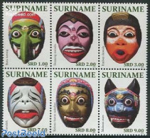 Suriname, Republic 2011 Masks 6v [++], Mint NH, Various - Folklore - Suriname