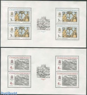 Czechoslovkia 1987 Bratislava 2 M/ss, Mint NH, Transport - Ships And Boats - Art - Castles & Fortifications - Other & Unclassified
