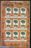 New Hebrides 1969 Timber Industry M/s E, Mint NH, Nature - Transport - Trees & Forests - Automobiles - Ships And Boats - Ongebruikt