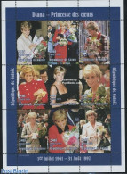 Guinea, Republic 1998 Death Of Diana 9 M/s, Mint NH, History - Charles & Diana - Kings & Queens (Royalty) - Royalties, Royals