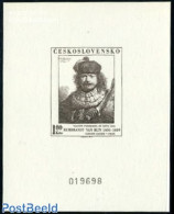 Czechoslovkia 1973 Rembrandt, Special Print S/s, No Postal Value, Mint NH, Art - Paintings - Rembrandt - Altri & Non Classificati