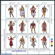 Albania 2001 Costumes 12v M/s, Mint NH, Various - Costumes - Kostüme