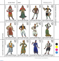 Albania 2000 Costumes 12v M/s, Mint NH, Various - Costumes - Costumes