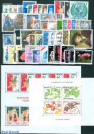 Monaco 1981 Yearset 1981, Complete, 48v + 2s/s, Mint NH, Various - Yearsets (by Country) - Unused Stamps