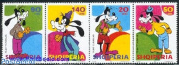 Albania 2001 Goofy 4v [:::], Mint NH, Art - Disney - Disney