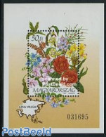 Hungary 1993 Asian Flowers S/s, Mint NH, Nature - Flowers & Plants - Orchids - Neufs