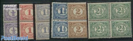 Netherlands 1899 Definitives 6v, Blocks Of 4 [+], Mint NH - Ungebraucht