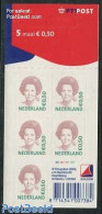 Netherlands 2002 Beatrix 5x0.50 Foil Sheet With PTT Logo, Mint NH - Ongebruikt