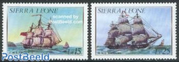 Sierra Leone 1985 Ships 2v, Mint NH, Transport - Ships And Boats - Schiffe