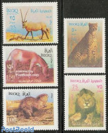 Iraq 2003 Animals 5v, Mint NH, Nature - Animals (others & Mixed) - Cat Family - Irak