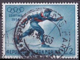(San Marino 1956) Olympische Winterspiele - Cortina D'Ampezzo 1956, Italien O/used (A5-19) - Winter 1956: Cortina D'Ampezzo