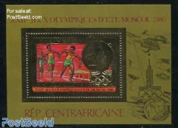 Central Africa 1981 Olympic Winners S/s, Gold, Mint NH, Sport - Olympic Games - Sport (other And Mixed) - Centrafricaine (République)