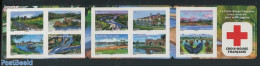 France 2013 Red Cross 10v In Booklet, Mint NH, Health - Transport - Red Cross - Stamp Booklets - Ships And Boats - Art.. - Unused Stamps