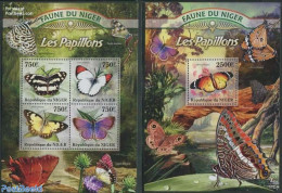 Niger 2013 Butterflies 2 S/s, Mint NH, Nature - Butterflies - Niger (1960-...)