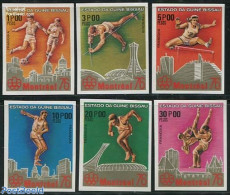 Guinea Bissau 1976 Olympic Games 6v, Imperforated, Mint NH, Sport - Athletics - Football - Olympic Games - Athletics