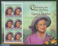 Grenada 2000 2000  Queen Mother 1v, M/s, Mint NH, History - Kings & Queens (Royalty) - Familles Royales