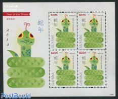 Guyana 2013 Year Of The Snake S/s, Mint NH, Nature - Various - Snakes - New Year - Neujahr