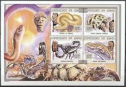 Niger 1999, Animals, Turtles, Snakes, Scorpions, 4val In BF - Other & Unclassified