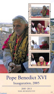 Gambia 2013 Pope Benedict XVI 4v M/s, Mint NH, Religion - Pope - Religion - Pausen