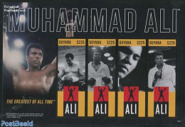 Guyana 2013 Muhammad Ali 4v M/s, Mint NH, Sport - Boxing - Sport (other And Mixed) - Boksen