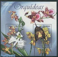 Sao Tome/Principe 2011 Orchids S/s, Mint NH, Nature - Flowers & Plants - Sao Tome Et Principe