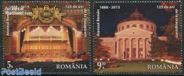 Romania 2013 Ateneul Roman 2v, Mint NH, Performance Art - Theatre - Unused Stamps