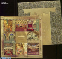 Hungary 2012 Art In Parliament 8v M/s With Number In Special Folder, Mint NH, History - Nature - Coat Of Arms - Horses - Ongebruikt