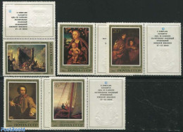 Russia, Soviet Union 1983 Paintings 5v+tabs, Mint NH, Transport - Ships And Boats - Art - Paintings - Ungebraucht