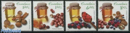 Romania 2013 Healthy Food 4v, Mint NH, Health - Nature - Food & Drink - Fruit - Ungebraucht