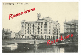 Sweden Sverige Suede AK Norrkoping Hotel Gota Old Postcard Brefkort CPA RARE Carte Postale - Zweden