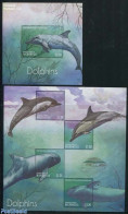 Micronesia 2013 Dolphins 2 S/s, Mint NH, Nature - Sea Mammals - Micronesia