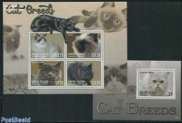 Saint Vincent & The Grenadines 2013 Union Island, Cats 2 S/s, Mint NH, Nature - Cats - St.Vincent & Grenadines