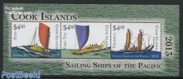 Cook Islands 2013 Sailing Ships S/s, Mint NH, Transport - Ships And Boats - Bateaux
