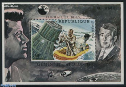 Chad 1970 Apollo XI & XII S/s, Mint NH, History - Transport - American Presidents - Ships And Boats - Space Exploration - Autres & Non Classés