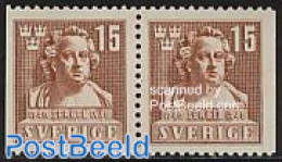 Sweden 1940 J.T. Sergel Booklet Pair, Mint NH, Art - Sculpture - Nuovi