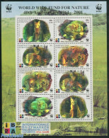 Kyrgyzstan 2001 WWF Overprints M/s, Mint NH, Nature - Various - World Wildlife Fund (WWF) - Holograms - Hologramme