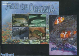 Micronesia 2013 Fish Of Oceania 2 S/s, Mint NH, Nature - Fish - Fishes